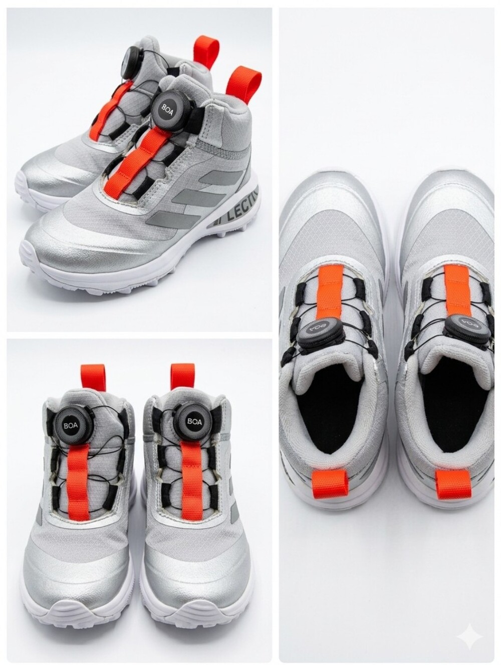 Adidas Kid's FortaRun BOA ATR Reflective Shoes - Size 12K
